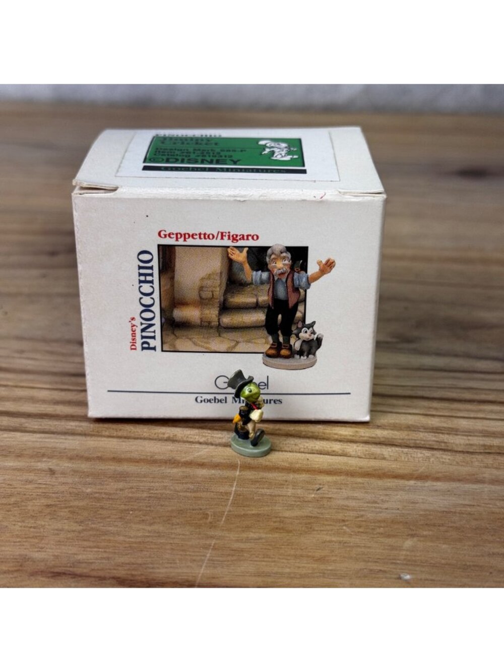 Goebel Disney Pinocchio Jiminy Cricket Miniature Figurine 1990 With Original Box